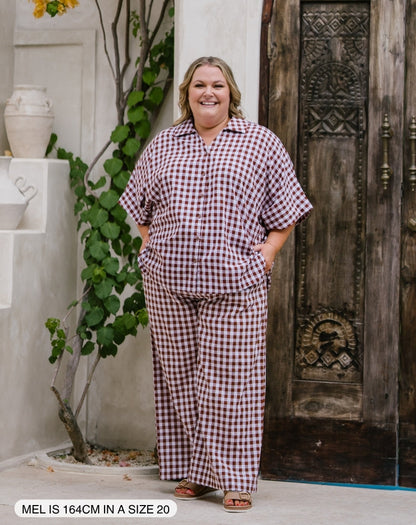 Shirt-Chocolate-Gingham