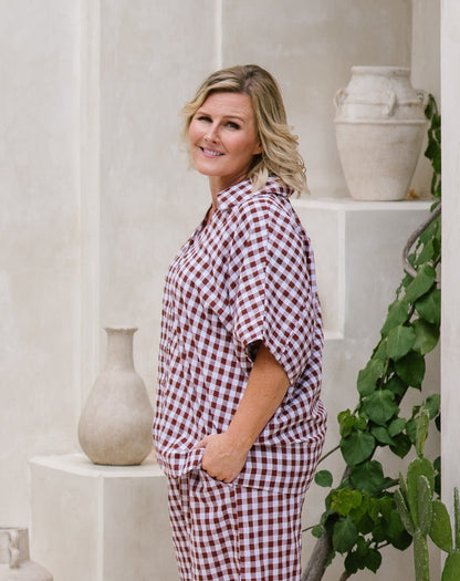 Shirt-Chocolate-Gingham