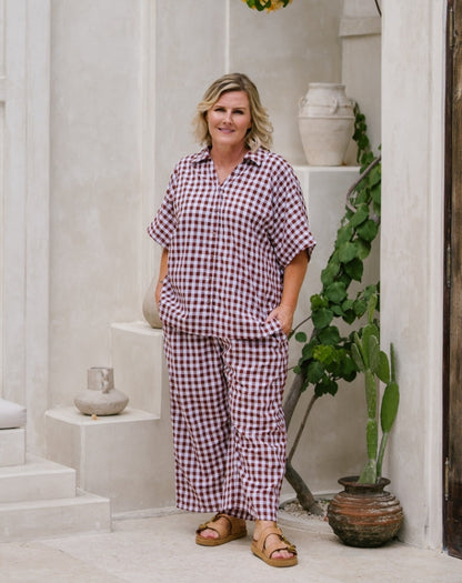 Shirt-Chocolate-Gingham
