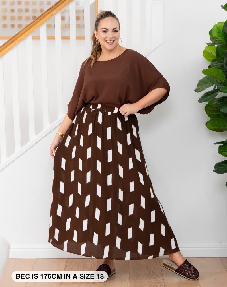 Matilda Skirt - Chocolate Dream