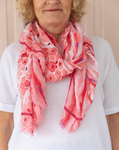 Pink_Abstract_Scarf_Details