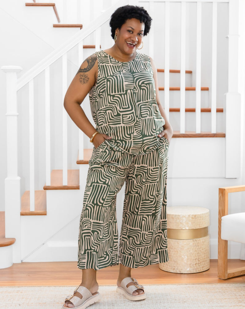 Iluka Pants - Sketch Print