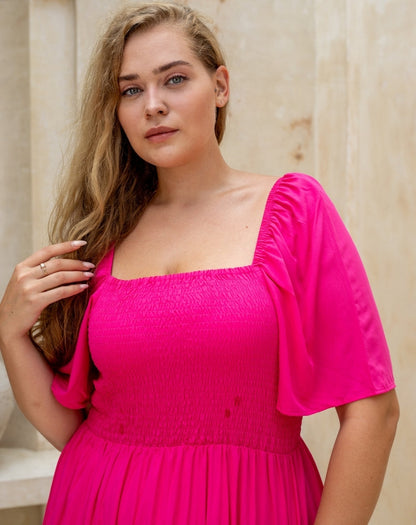 Shae Dress - Fuchsia