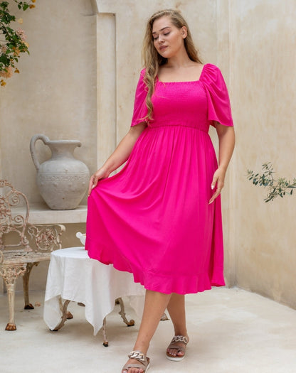 Shae Dress - Fuchsia