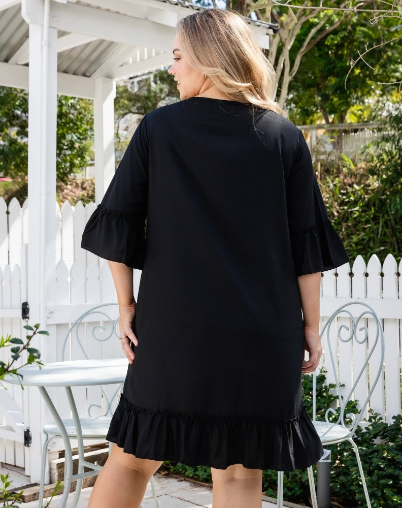 Shift Dress -Black