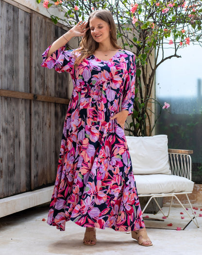 Zoe Dress - Lilac Floral