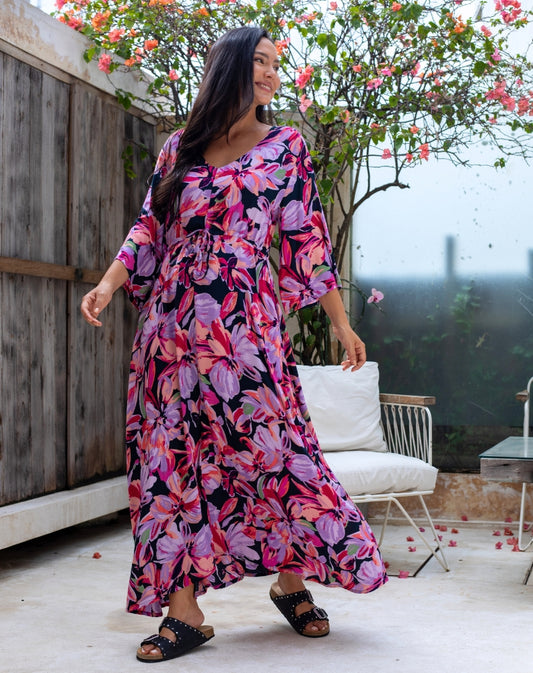 Zoe Dress - Lilac Floral