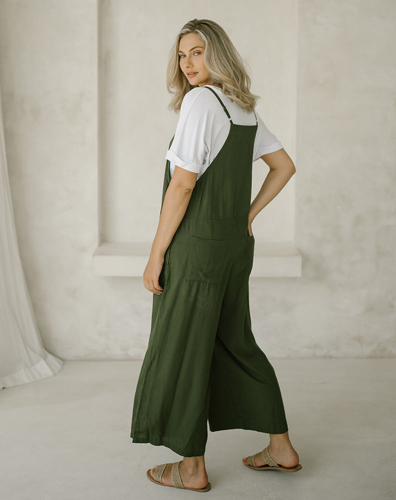 Rayon Overall - Olive