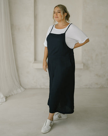Apron Dress - Ink