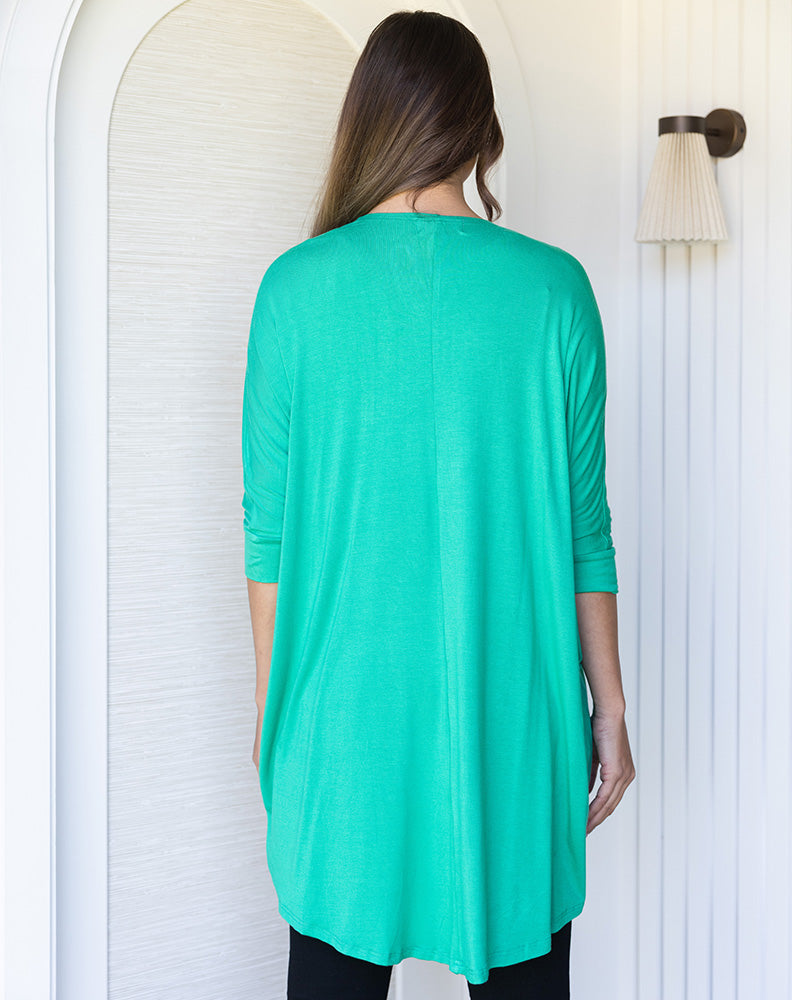 Summer Festival Shrug - Emerald
