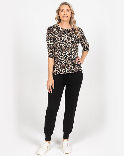 Animal Spring Tee - Brown Animal