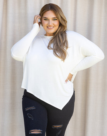 Asymmetrical Top - White