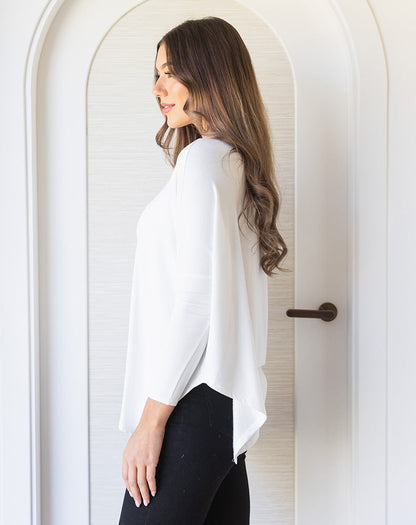 Asymmetrical Top - White
