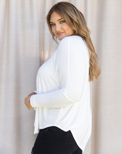 Asymmetrical Top - White