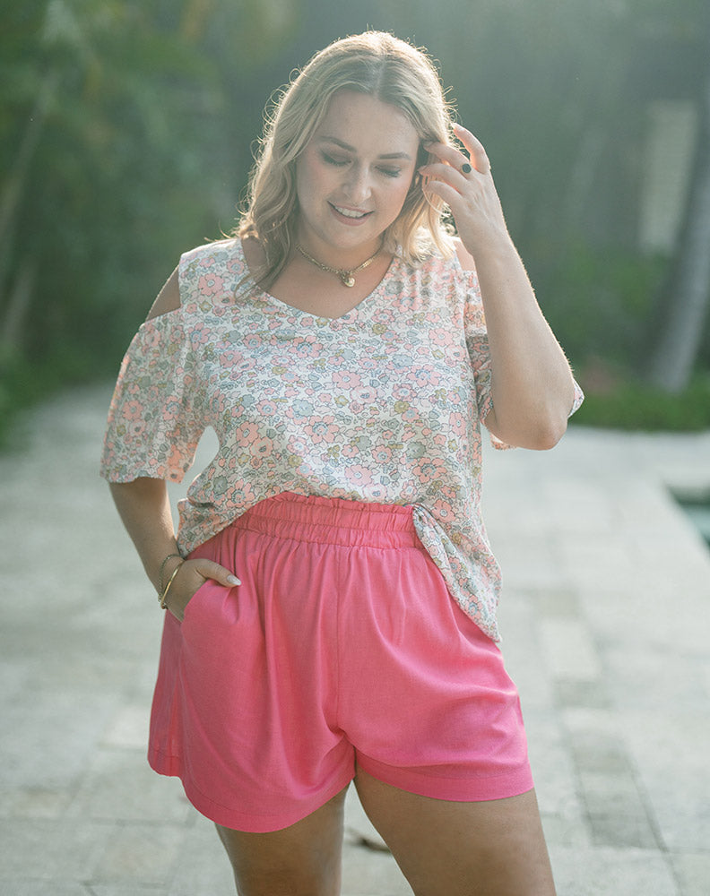 Penny Top - Pink Daisy
