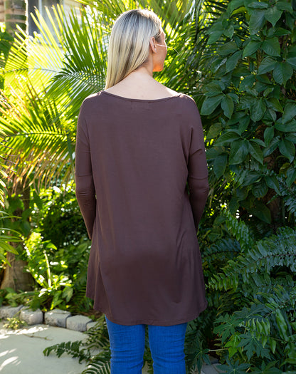 Slouch Tee -Raisin