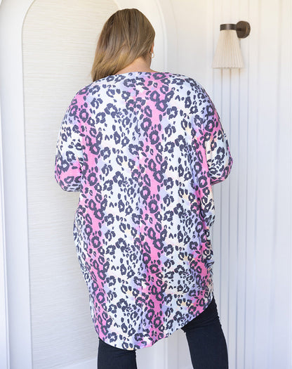 Festival Shrug - Pink/Leopard