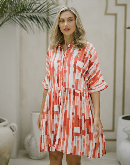 Alex Dress - Coral