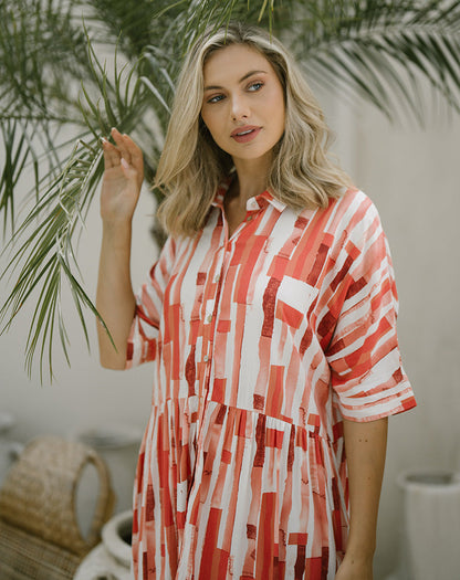Alex Dress - Coral