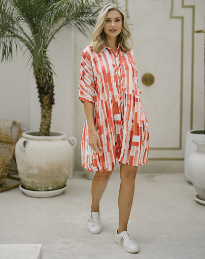 Alex Dress - Coral