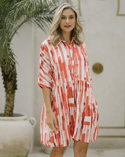 Alex Dress - Coral