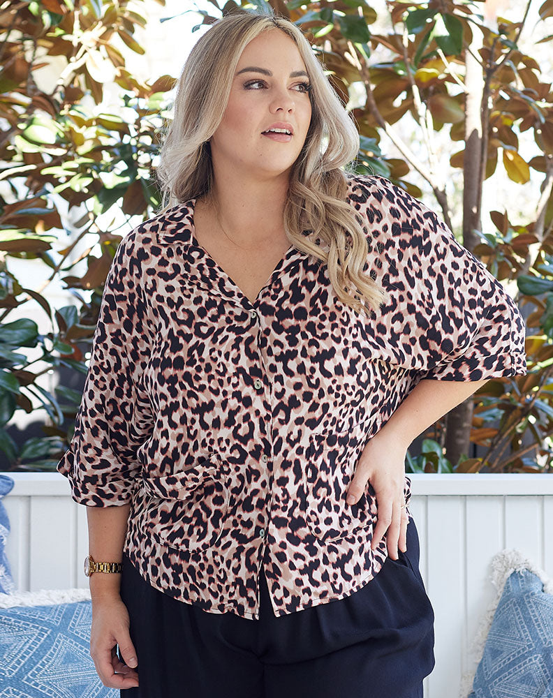 Becka Top - Leopard