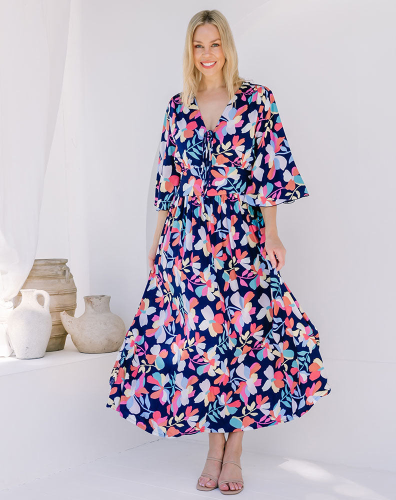Patsy Dress - Navy Floral