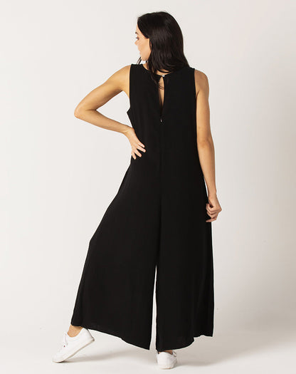 Sophia Jumpsuit With Zip - Black