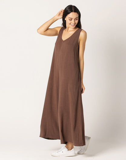 Sophia Jumpsuit With Zip - Raisin
