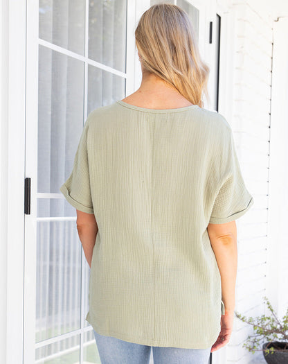 Sunset Top - Sage